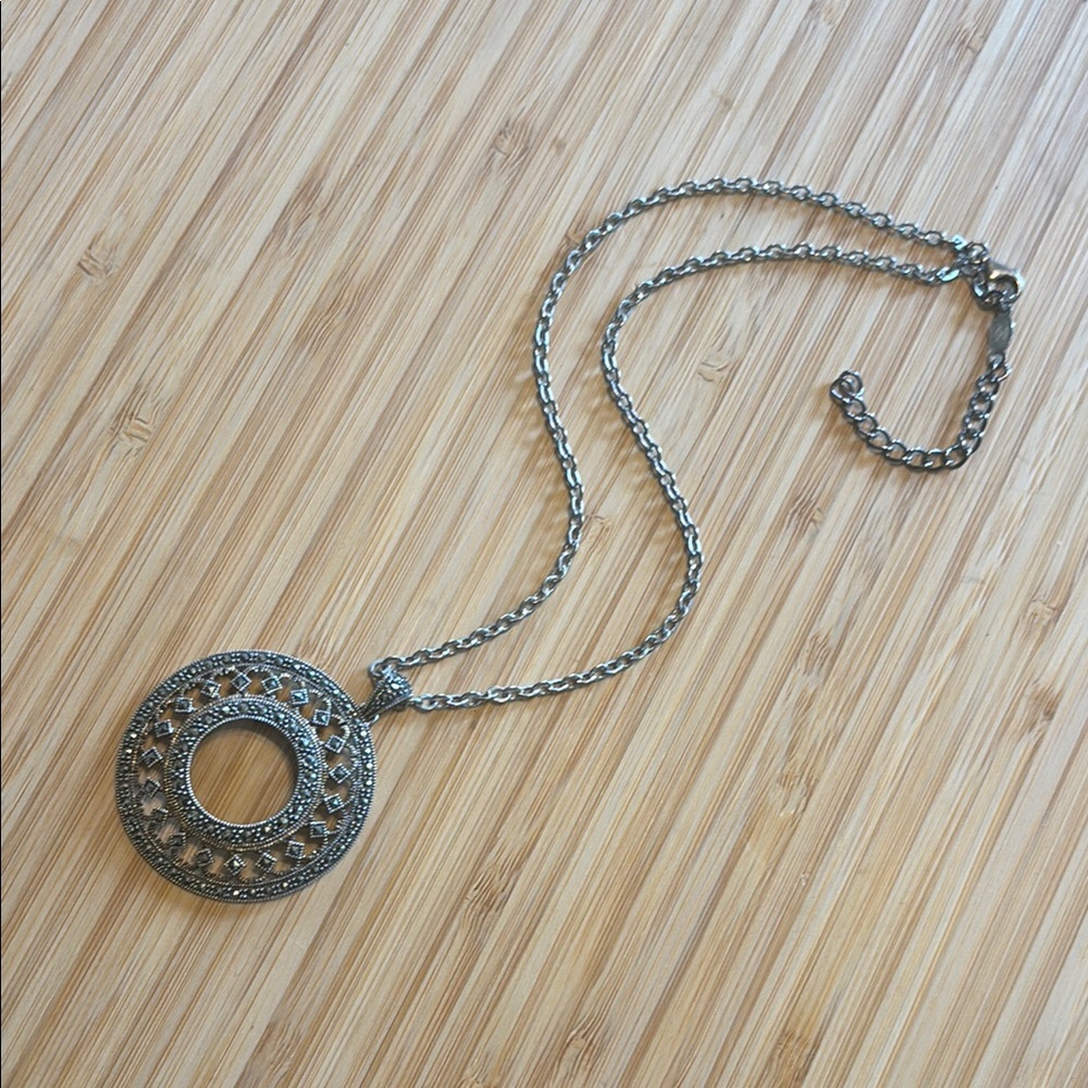 Judith Jack Sterling Silver Pendant Necklace with Elegant Design
